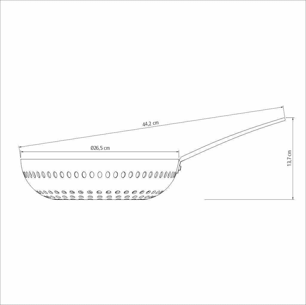 Tramontina Grill-Wok aus eloxiertem Aluminium, 26 cm
