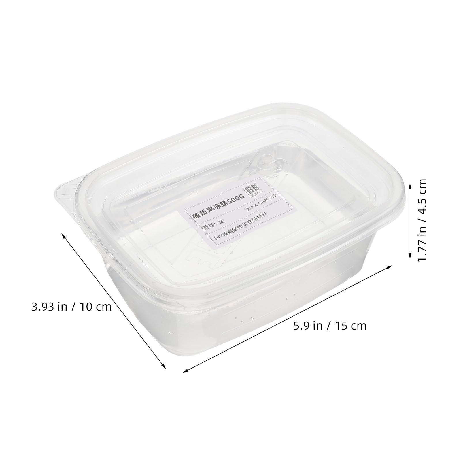 Wosk żelowy o wysokiej gęstości do wyrobu świec zapachowych 1 kg/2,2 funta Przezroczysty wosk żelowy do domowego studia, ręcznie robiony kubeczek na świecę DIY