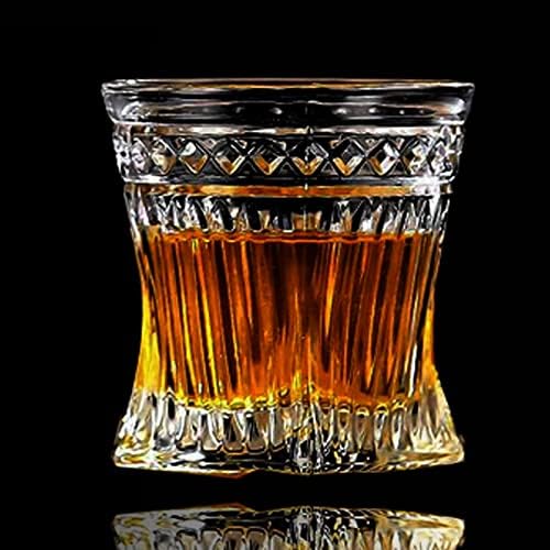 Kubek Coffe. Przezroczyste odporne na ciepło Whisky Shiskey Glass Home Bar Kryształ Wina Szkło Spirit Glass Piwo Tequila Cups Małe Szkło Shot Cups (Capacity : 201-300ml, Color : Style1)
