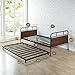 Zinus Eli Twin Daybed and Trundle Frame Set / Premium Steel Slat Support / Daybed and Roll out Trundle / Accommodates Twin Size Mattresses Sold Separately