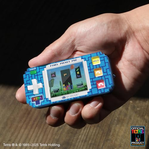Image of My Arcade Tetris Pixel Pocket Pro: Officially Licensed Tetris Video Game, Portable Keychain Arcade