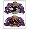 NOTAG Umhängetasche Damen, Leichte Mehrfach-Taschen Schultertasche Wasserdicht Sportliche Umhängetasche Multifunktionale Nylon Handtasche (Grau) #2