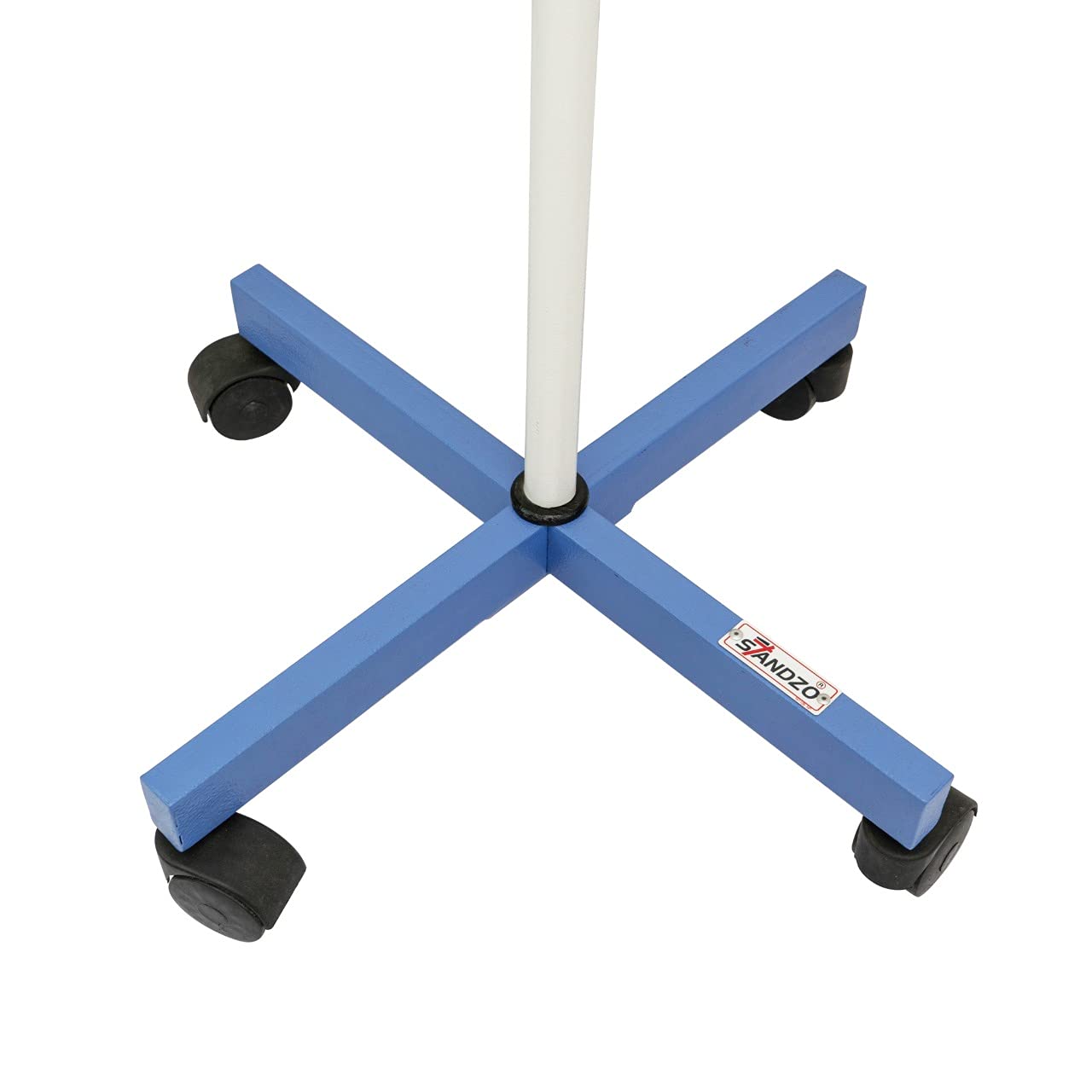 Standzo Fully Folding IV/Glucose/Saline Stand - Attractive Look, Four Wheels (Pack of 2) 3