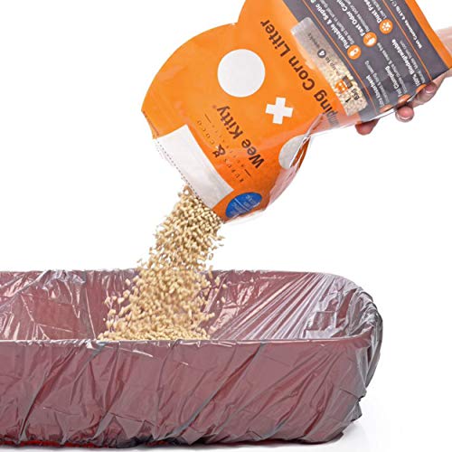 Rufus & Coco WeeKitty Natural Flushable Clumping Cat Litter Low Tracking Biodegradable