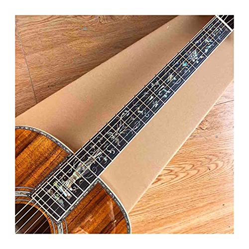 Wjcrypd Custom 6 Strings Solid Wood Top Inlay Binding 45Dk Acoustic Electric Guitar Suitable For Players Of All Stages. Surongl (Color : Guitar, Size : 41 Inches) #TOP5