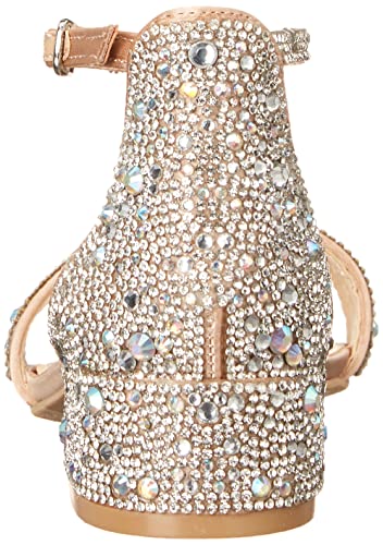 Betsey Johnson Girls Mari Heeled Sandal, Champagne, 13 Little Kid #TOP2