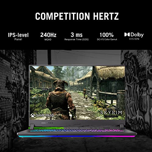 Image of ASUS ROG Strix G17 (2022), 17.3 inch (43.94 cm) WQHD 240Hz /3ms, AMD Ryzen 9 6900HX, 8GB RTX 3080, Gaming Laptop (16GB /1TB SSD /90WHrs Battery /Windows 11 /with Office /Green /2.90 Kg), G713RS-LL023WS