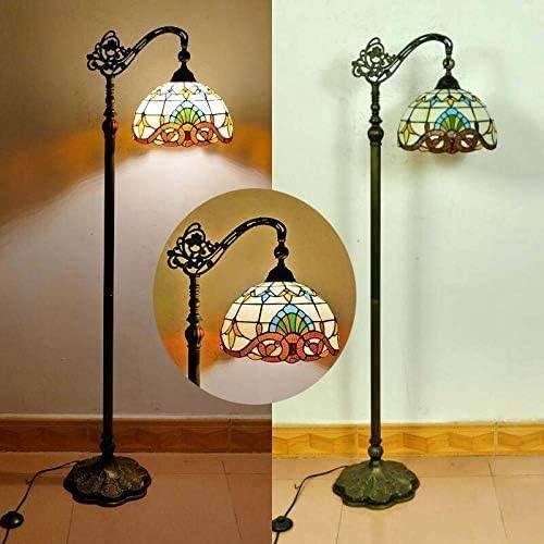 Amazon.com: Floor Lamps Torchiere Vintage Art Glass Living Room 
