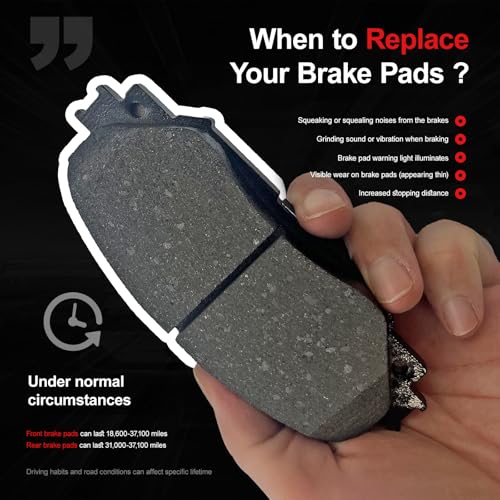 Image of Brake Pads Set fit For Lexus ES350 2007-2018,For Toyota Avalon 2008-2018,For Toyota For Camry 2007-2017 8PCS brake pads D1293 D1212 CCTECHMASS