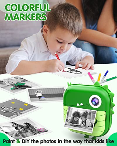 Kizeefun Fotocamera per Bambini con Stampa Istantanea - Ispirare la Creatività, Conservare i Ricordi