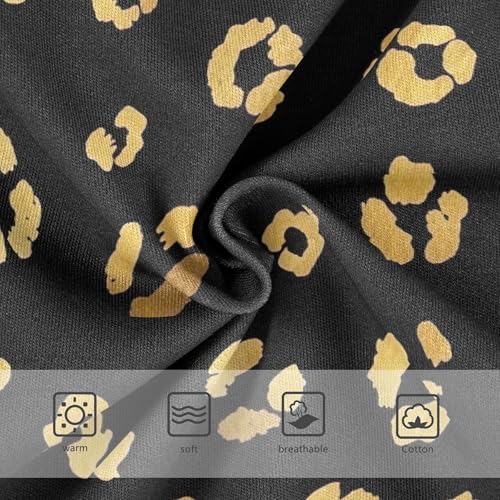 Toddler Girls Underwear 2t Cotton Cute Panties Girl Flower Underpants Briefs Gold Leopard Print Spots Black3