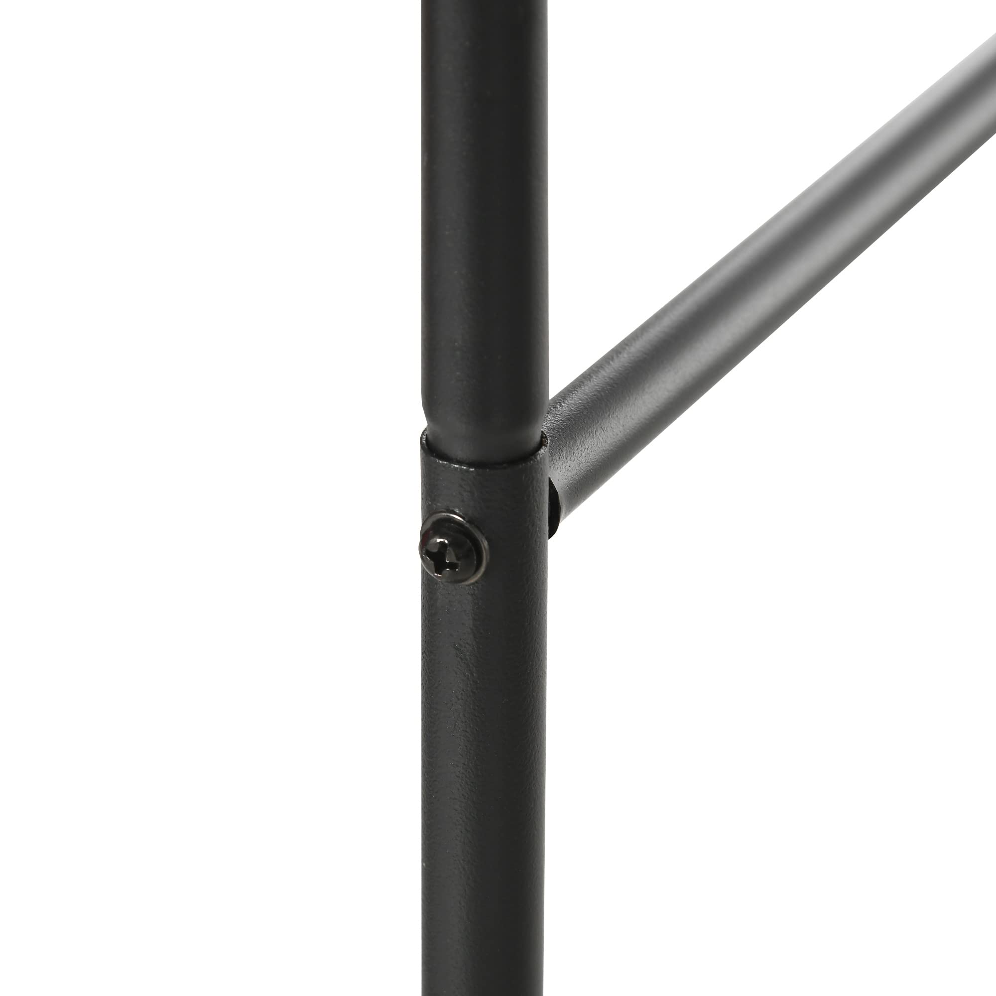 Outsunny Arco per Rose Rampicanti in Metallo, Arco da Giardino di Supporto per Piante Rampicanti, 140x40x240cm, Nero
