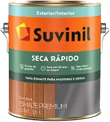 Tinta Suvinil Tintas para madeiras e metais esmalte brilhante seca rapido 3.6L - Amarelo ouro - 53349365