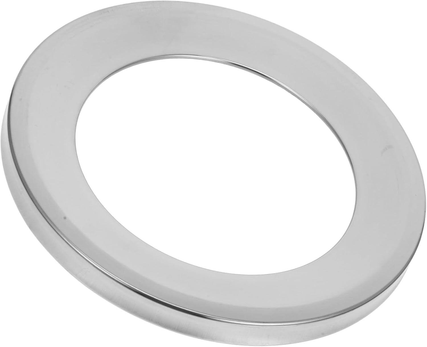 Stainless Steel Trash Can Lid Recessed Flap Garbage Cover for Kitchen Bathroom Metal Waste Bin Lid with Easy Use Innovative Design for Tidy Home