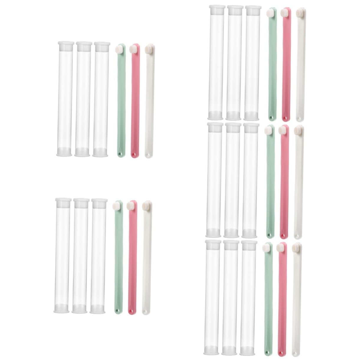 Sosoport 15pièces Kit De Brosses à Dents pour Chiens Et avec Poils Souples Brossettes -tête pour Soins Dentaires Animaux De Compagnie