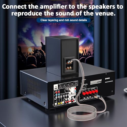 2. Bild von baolongking Hi-Fi Lautsprecherkabel, reines Kupfer, Bananenstecker, Leitungskabel (1m)