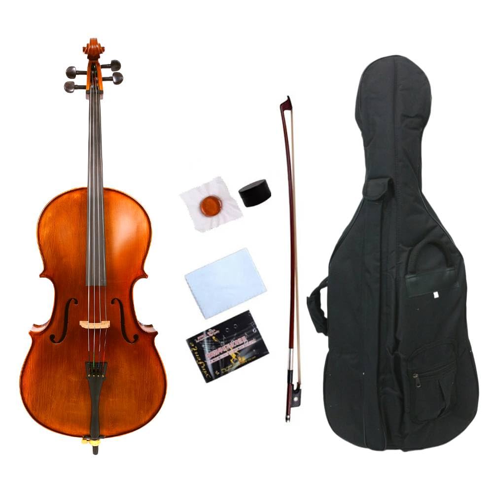WUQIMUSC Cello 1/4 size for Kids Cello instrument for Beginners Student Cello kit with case Bag,Bow,Rosin
