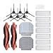 Produktbild SNOWINSPRING 6 SeitenbüRste + 2 RollenbüRste + 7 Filternetz + 10 WischtüCher Pad für STYJ02YM Roboter-Staubsauger Ersatzteile ZubehR