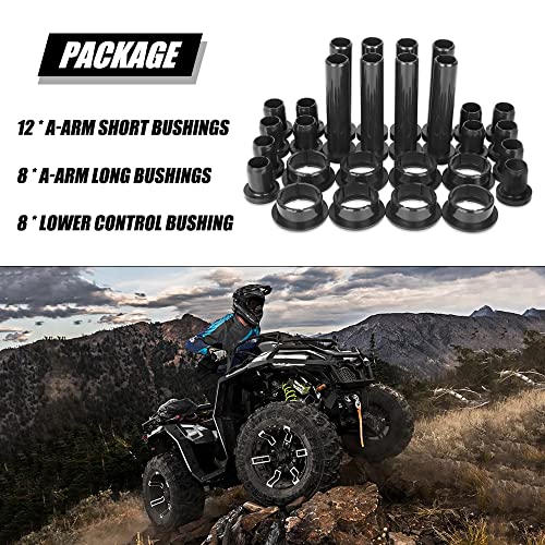 Image of 28PCS Front Rear Control Arm Bushing Kit for Polaris Sportsman 400 450 500 570 800 (1996-2018), A-Arm Long & Short Bushings Replaces 5439270 5438895 5436972 5434548 5433063 5432091 5436973 5432092