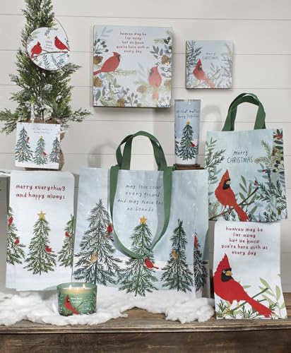 Serviette de cuisine oiseau cardinal linge de table hivernal - 4
