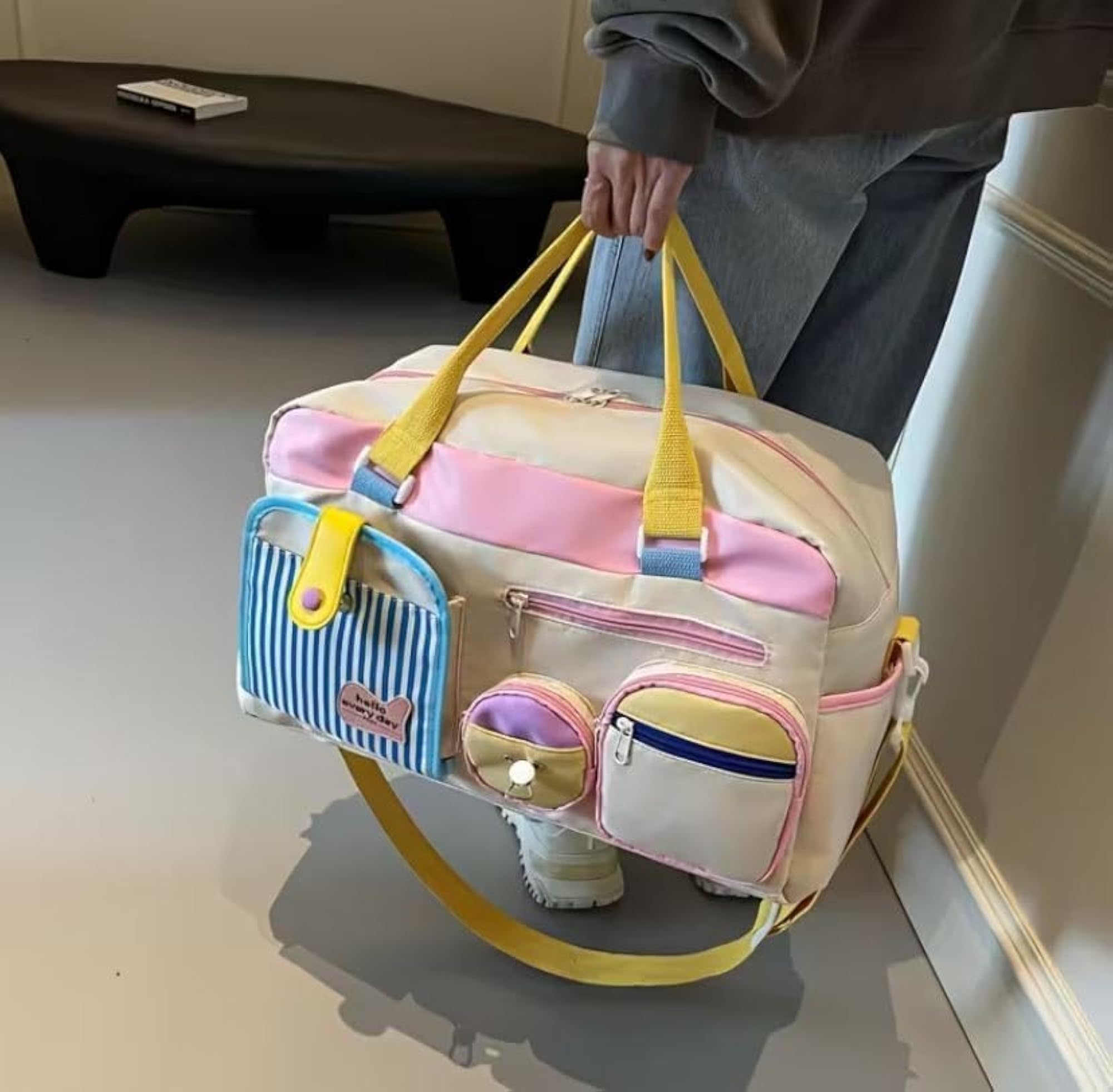 Multi Purpose Travel Duffle Bag for Women, Korean Style