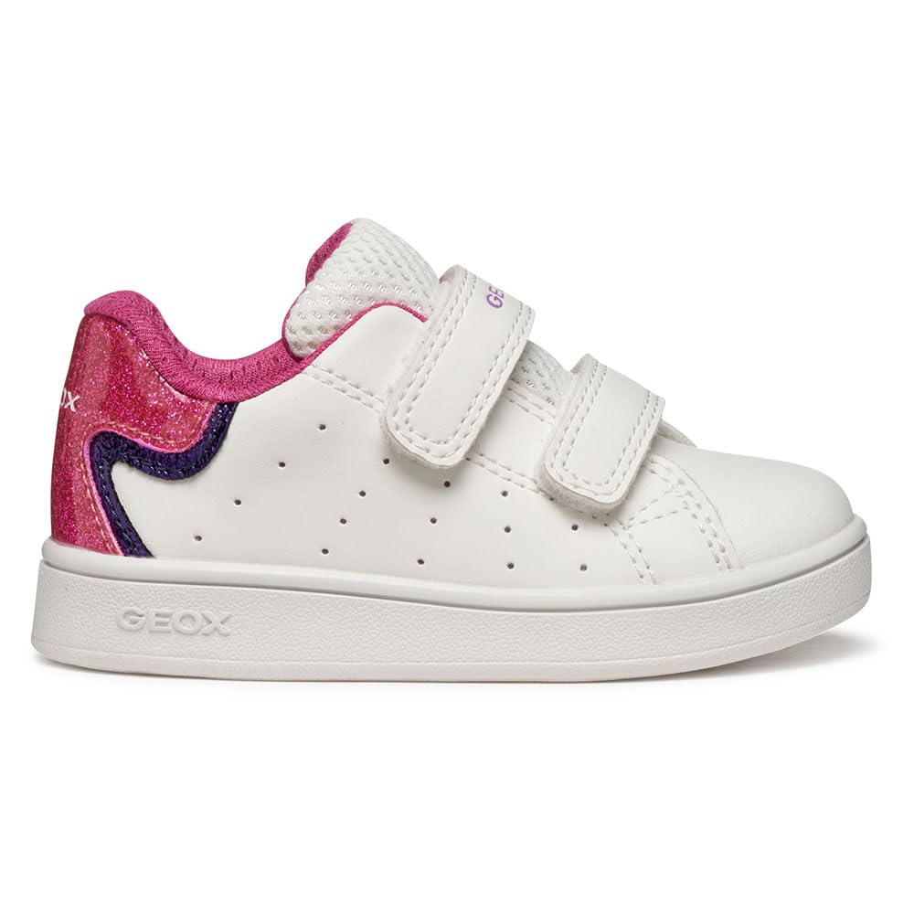 Geox Baby B Eclyper Girl Sneakers White/Fuchsia, 25 EU