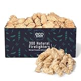 Eco Barn Natural Firelighters (Box of 300) Natural Fire Lighters for Wood Burners, Pizza Ovens & Open Fires. BBQ Lighters, Fire Starters for Log Burners – Genuine Eco-Barn Fire Wood & Eco Firelighters