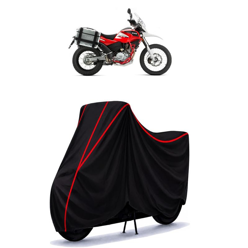 Image of SWM Superdua X Water Resistant Bike Cover for All Motorcycles & Rain | Heavy Duty Taffeta Fabric | UV Protection, Dustproof, Scratchproof | All Weather Two Wheeler Body Cover with Elastic Bottom