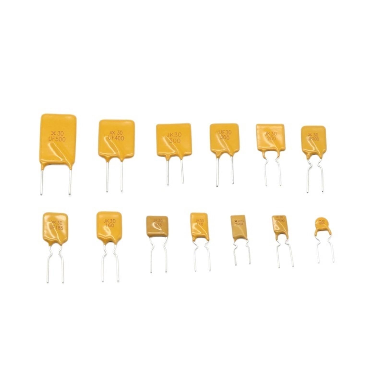 【10PCS】 Jk30 Plug In Self Resettable Fuse Pptc Ruef 30V 0.5A 0.75A 0.9A 1.1A 1.35A 1.5A 1.6A 1.85A 2A 2.5A 3A 4A 5A 6A 7A 8A 9A(6A)