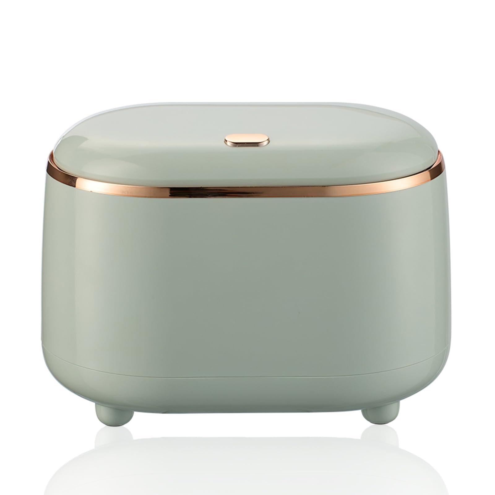 Ibenzoa® Tafelafvalbak Set van Twee met Luxe Gouden Rand voor Efficiënt