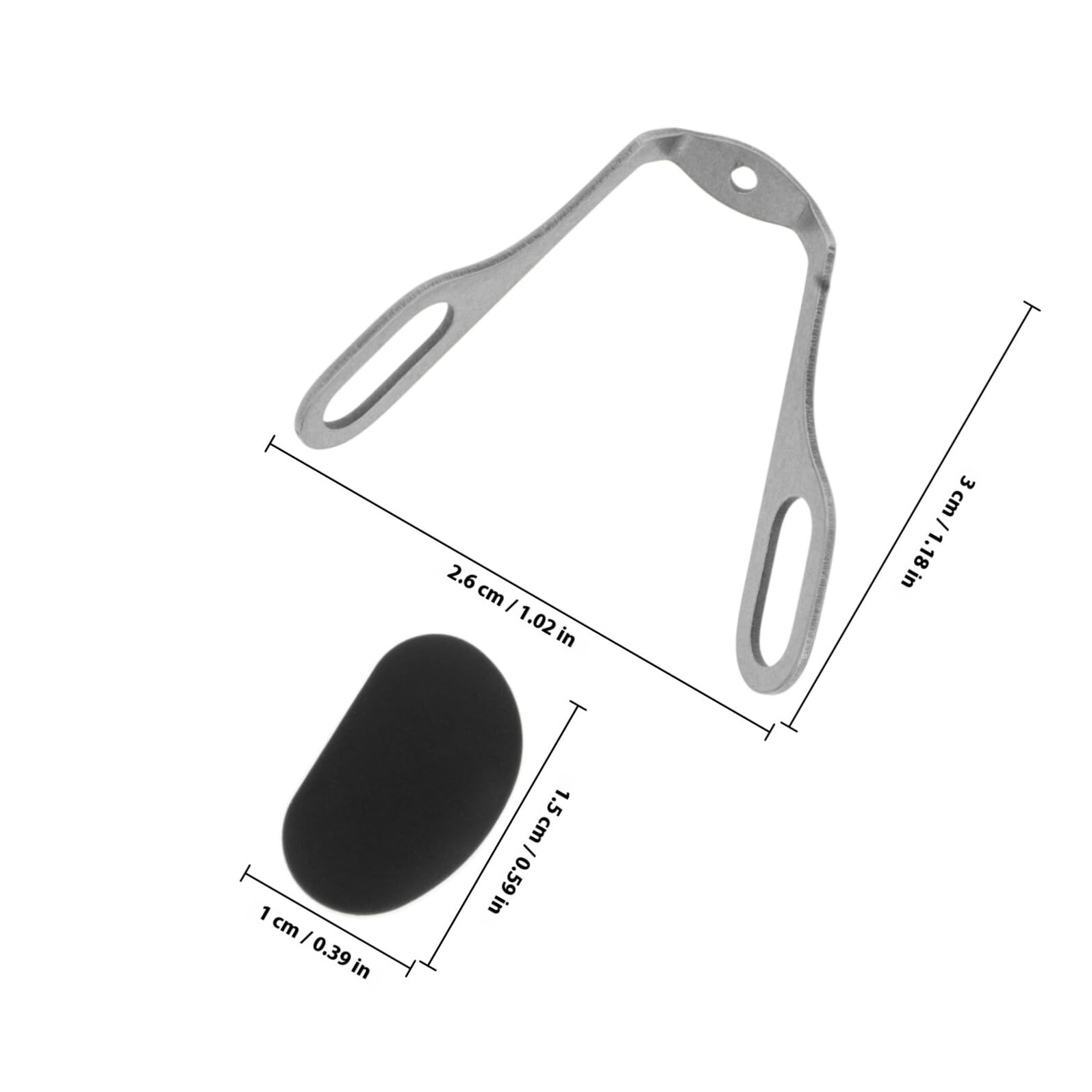MAGICLULU Naselli per Occhiali Antiscivolo in Silicone Morbido a Forma di U Fissaggio a Vite, Kit di Sostituzione Rapido per Occhiali da Lettura e Vista - 3