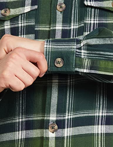 Image of The Indian Garage Co Men Regular Fit Checkered Full Sleeves Spread Collar Double Flap Pocket Casual Over Shirt