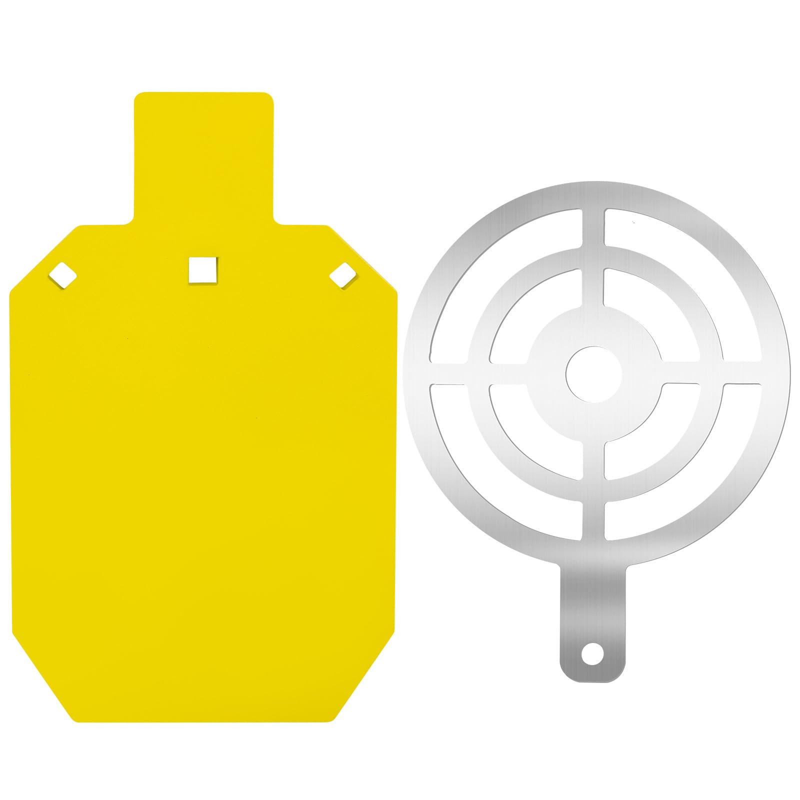 Eydutoi AR500 Steel Target for Shooting with Steel Painting Stencil,Yellow 1/2