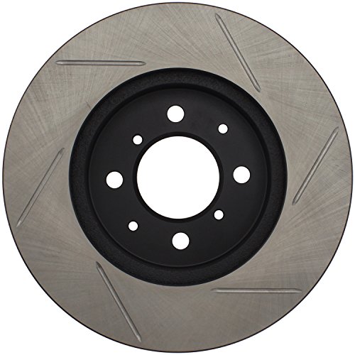 Image of StopTech 126.40021SR Automotive Replacement Front Right Sport Slotted Disc Brake Rotor Fits Select Acura El /Integra, Honda City /Civic /Fit /Insight