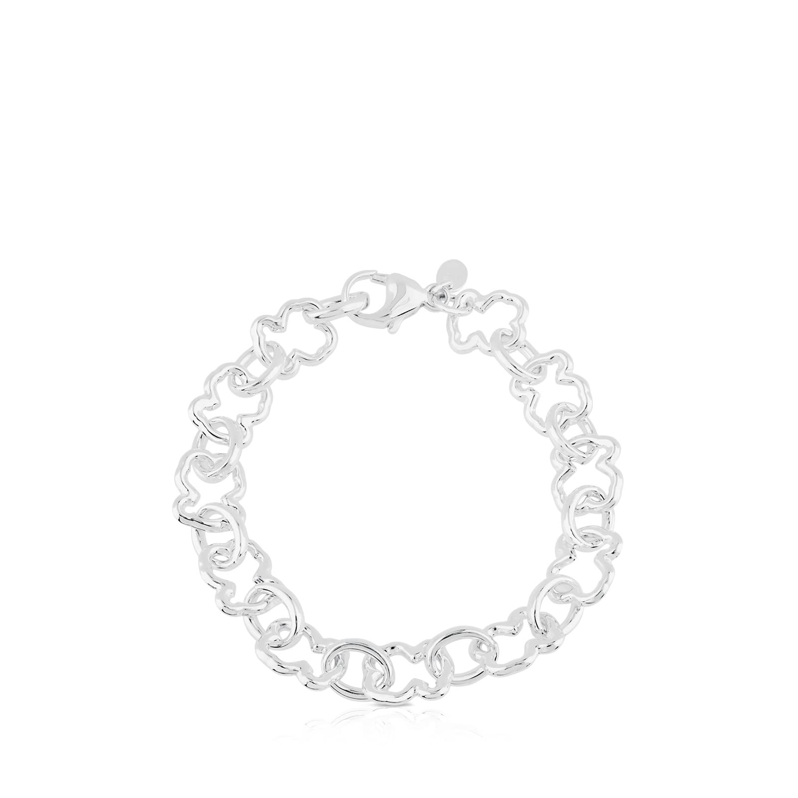 TOUS Pulsera para Mujer de Plata de Primera Ley, Colección New Carrusel