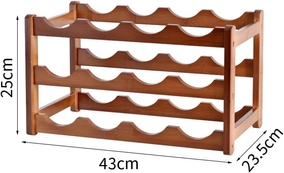 Vintage Wooden Wine Rack Cabinet Holders Shelf Standing Barware Storage Racks Home Bar