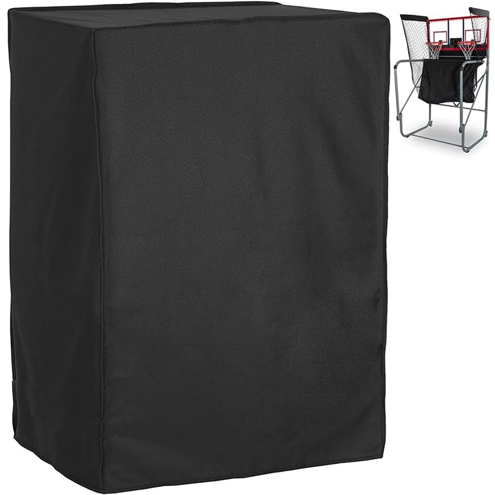 Housse de jeu d'arcade de basket-ball, pliable, double tir, couverture de machine de tir de basket-ball, étanche, anti-poussière pour intérieur et extérieur