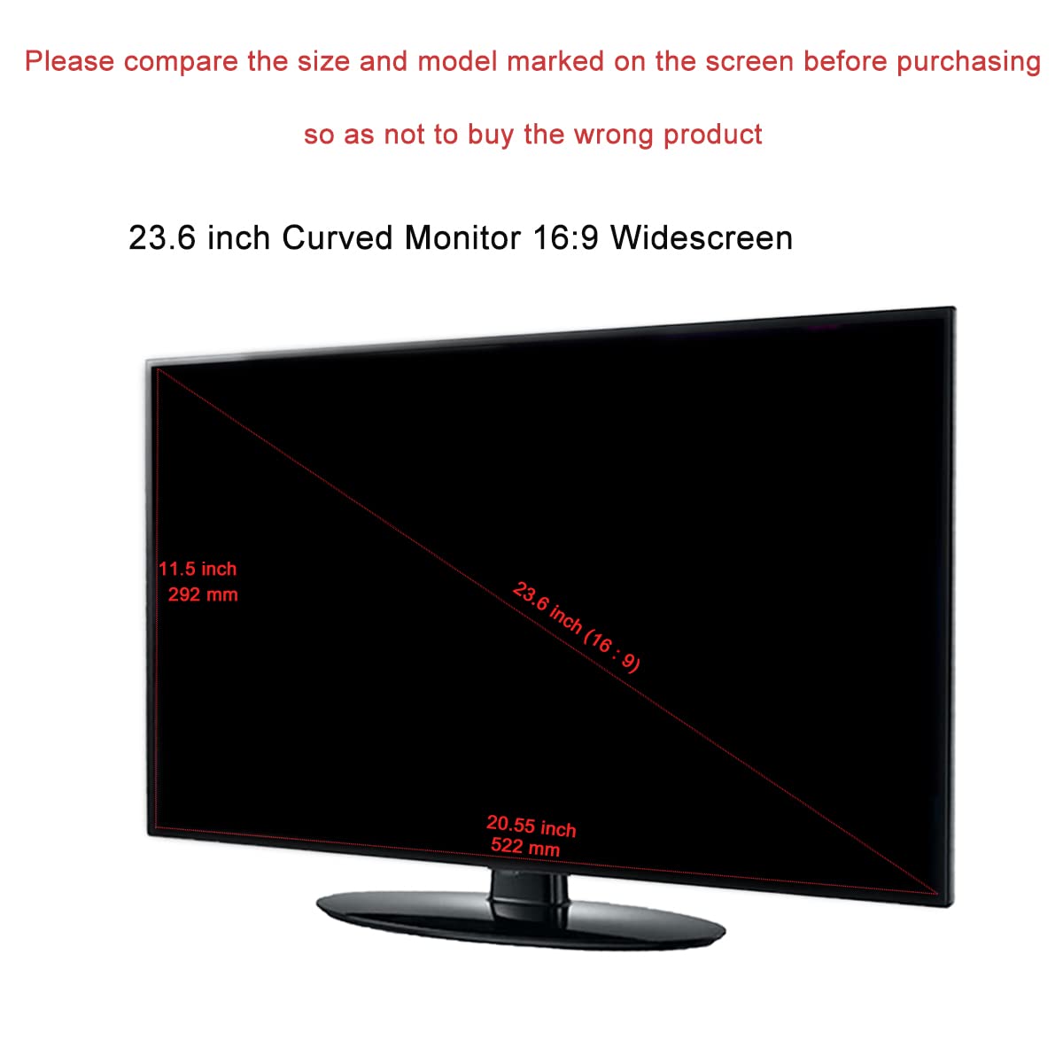 23.6 Inch Anti Blue Light Screen Protector (522x294mm) for 23.6