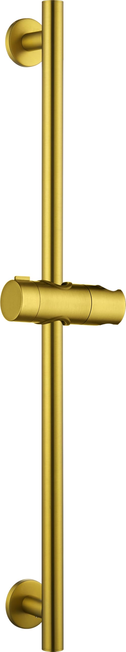 Imex - Barre de douche murale 65 cm Or brossé | Barre en acier inoxydable S.304 ronde avec support pour pommeau de douche réglable | Pièce de rechange originale IMEX | Couleur dorée
