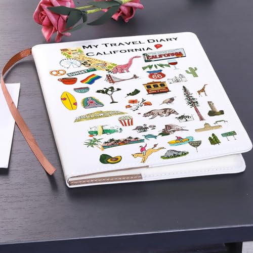 LQRI California State Gift California Travel Gift My Travel Diary Leather Notebook California Vacati