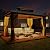 MELLCOM 10' x 12' Gazebo, Hardtop Double Roof Gazebo with Aluminum Frame, Galvanized Steel Outdoor Pavilion with Curtain and Netting for Patio, Garden, Lawn, Brown