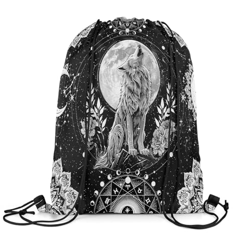 Sac à dos cordon papillon de la mort Loussiesd 40x33 cm étanche pour Halloween