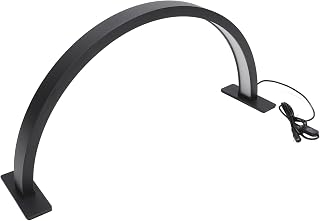 Luz LED Meia Lua, Iluminação Suave Proteção para Os Olhos Preto 3000K‑6500K Lâmpada de Mesa Meia Lua para Uso Em Salão de Beleza (plugue americano)