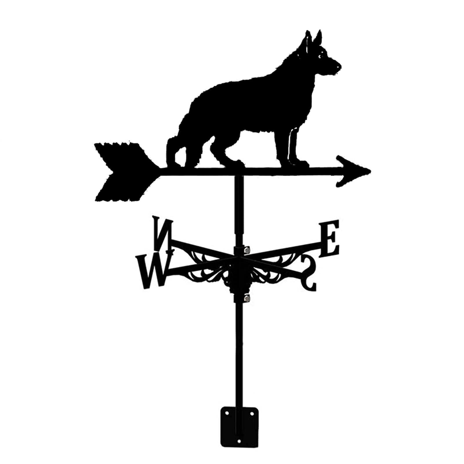 RKYRRKI Weather Vane Stainless Steel Outdoor Weathervane Retro Farm Scene Garden Stake Weather Vane Wind Direction Indicator, Garden Decorations