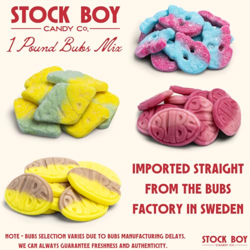Bubs Swedish Godis Candy, mezcla dulce y ácida 1 lb miniatura 4
