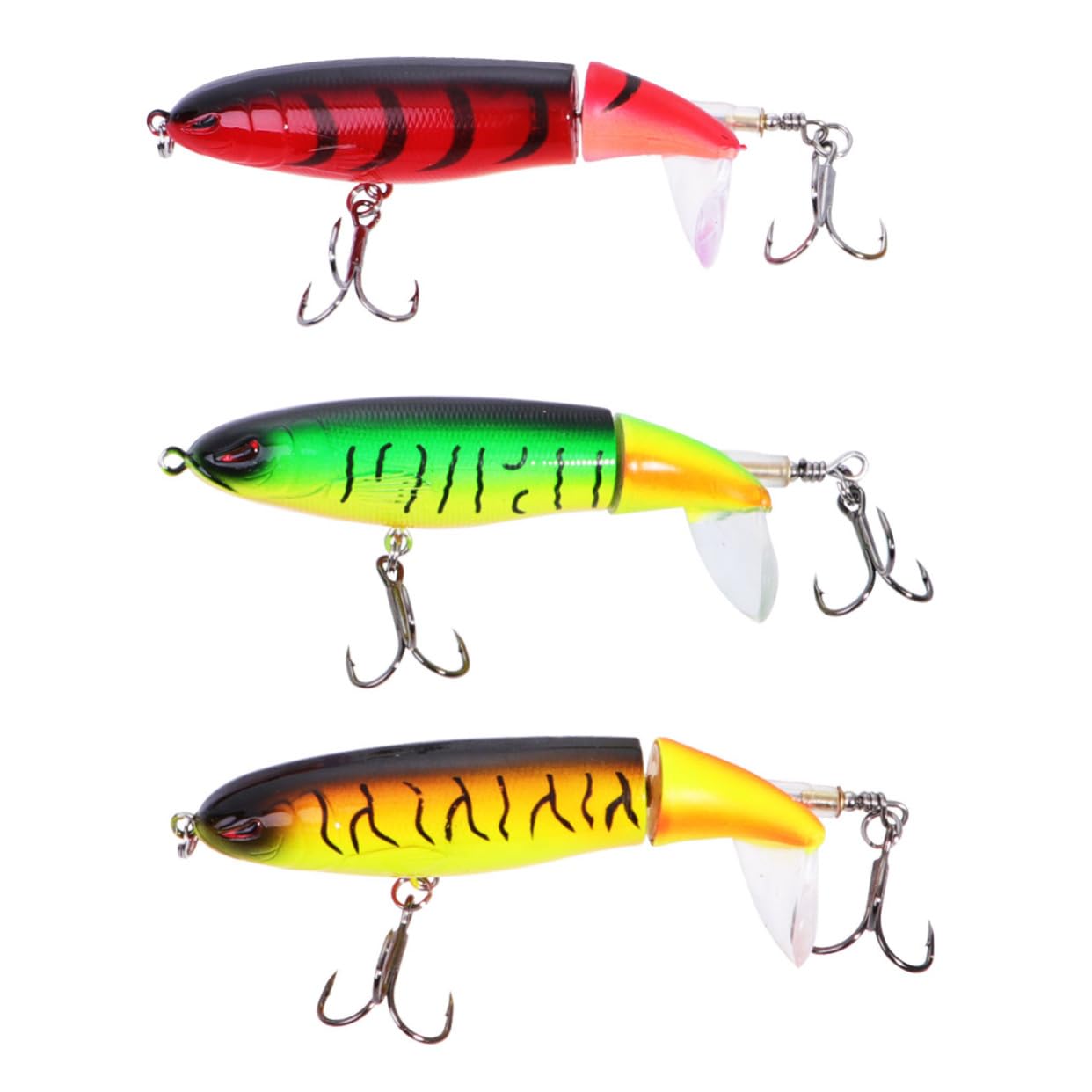 Mipcase 9 Pz Esche da Pesca con Occhi 3D Esche per Basso Esche da Pesca per Acqua Dolce Esche Metalliche Esche bioniche realistiche Esca da Nuoto ad Attrezzi da Pesca Esca Finta