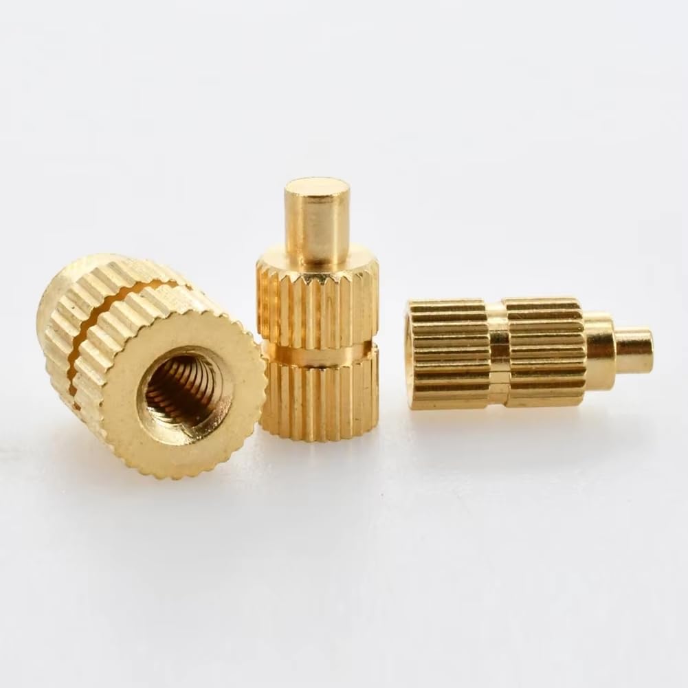 Heat Set Insertion Tool M2-M8 Hot Melt Latón Tuerca Moleteada Punta Insertada Adaptador de Prensa TS100/TS101 Soldador