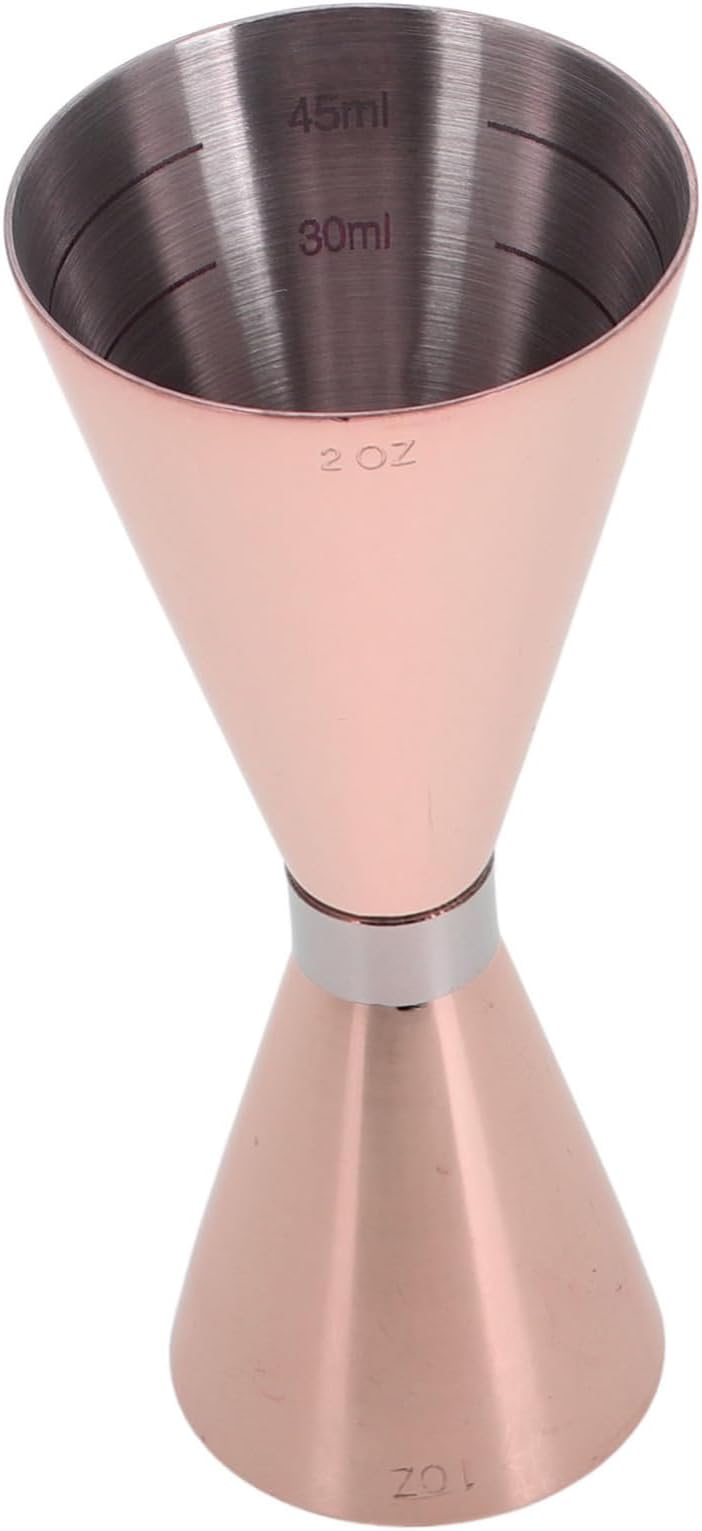 Stainless Steel Double Jigger Measuring Cup Gold Ring Bartending Accessories Japanese Precision Measurement Tool Versatile for Cocktails