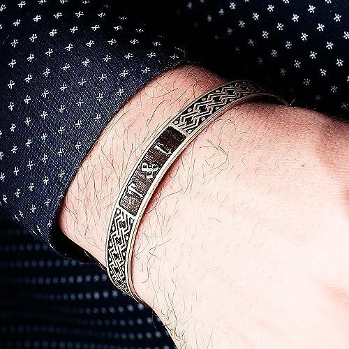 Silbernes Herrenarmband. Manschettenarmband für Männer. Manschetten-Armreif. Personalisiertes Herrenarmband mit Gravur. Dicke Manschette Männer. Custom Jahrestag Silber Geschenk für Männer.
