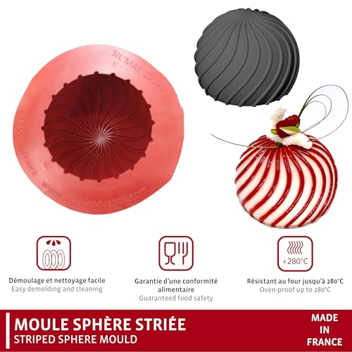 Moule Nautilus Sphère silicone Maé pour sublimer vos desserts maison - 4